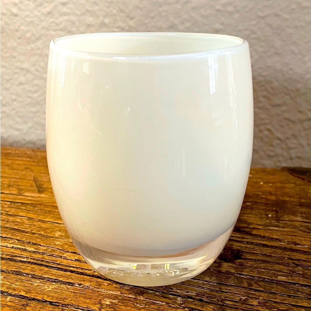 Glassybaby White Votive Circa 2010-2011 EXCELLENT